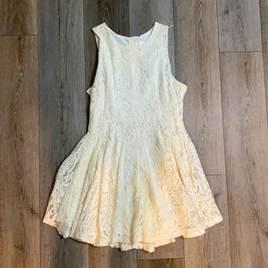 White tank cocktail dress